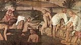 Bernardino Luini Girls Bathing painting